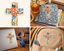 Floral Cross Sticker Red Dog Ranger