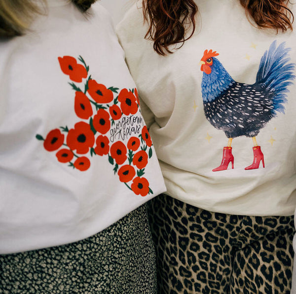 Georgetown TX Poppy Tshirt