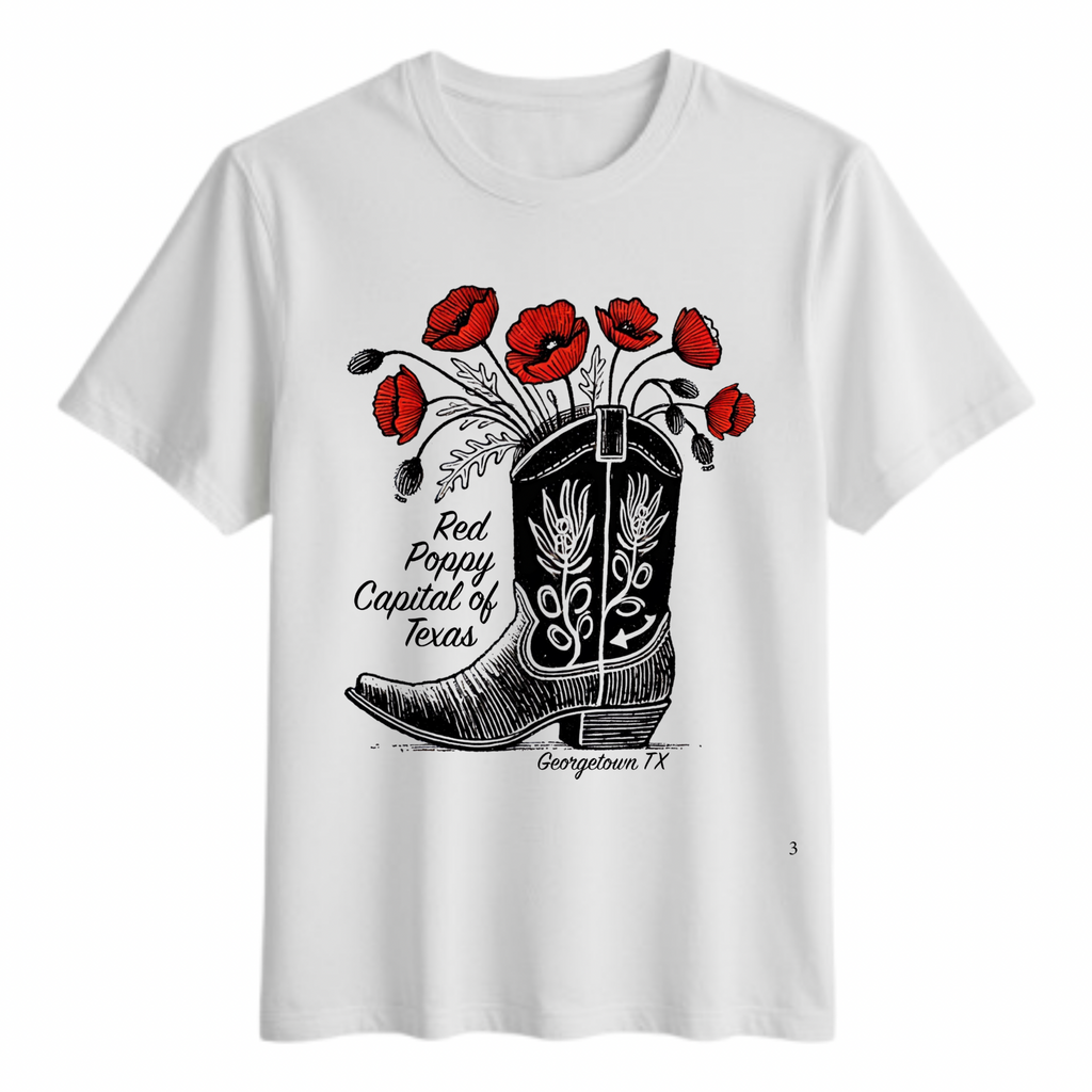Poppy Cowboy Boot Tshirt
