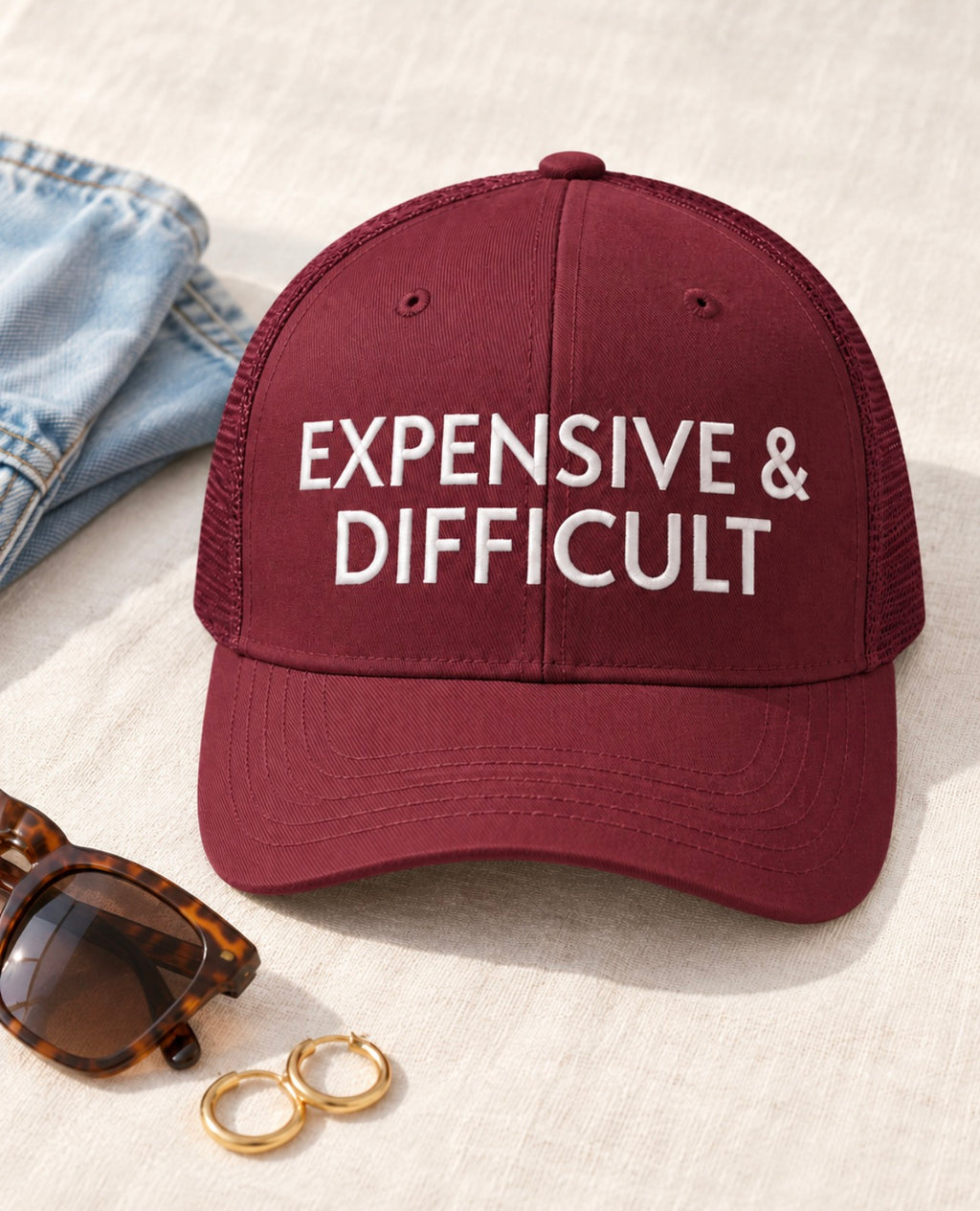 Expensive & Difficult Trucker Cap