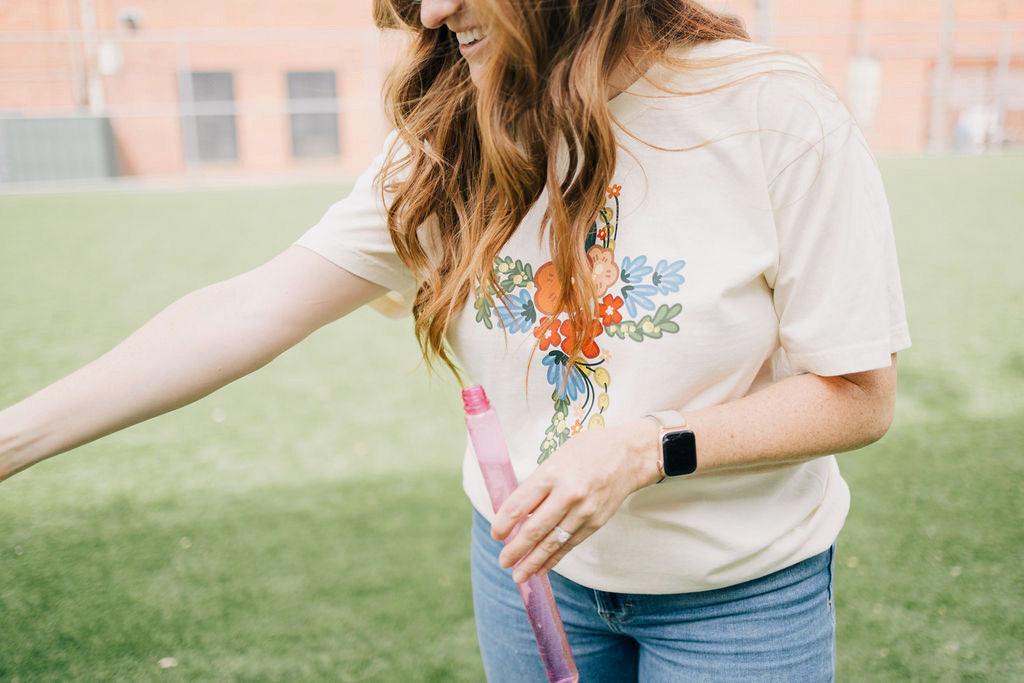 Floral Cross Tshirt