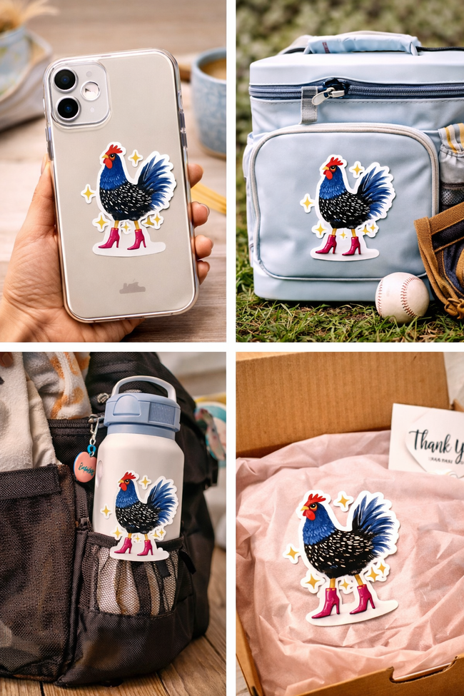 Fancy Chicken Sticker Hover Image