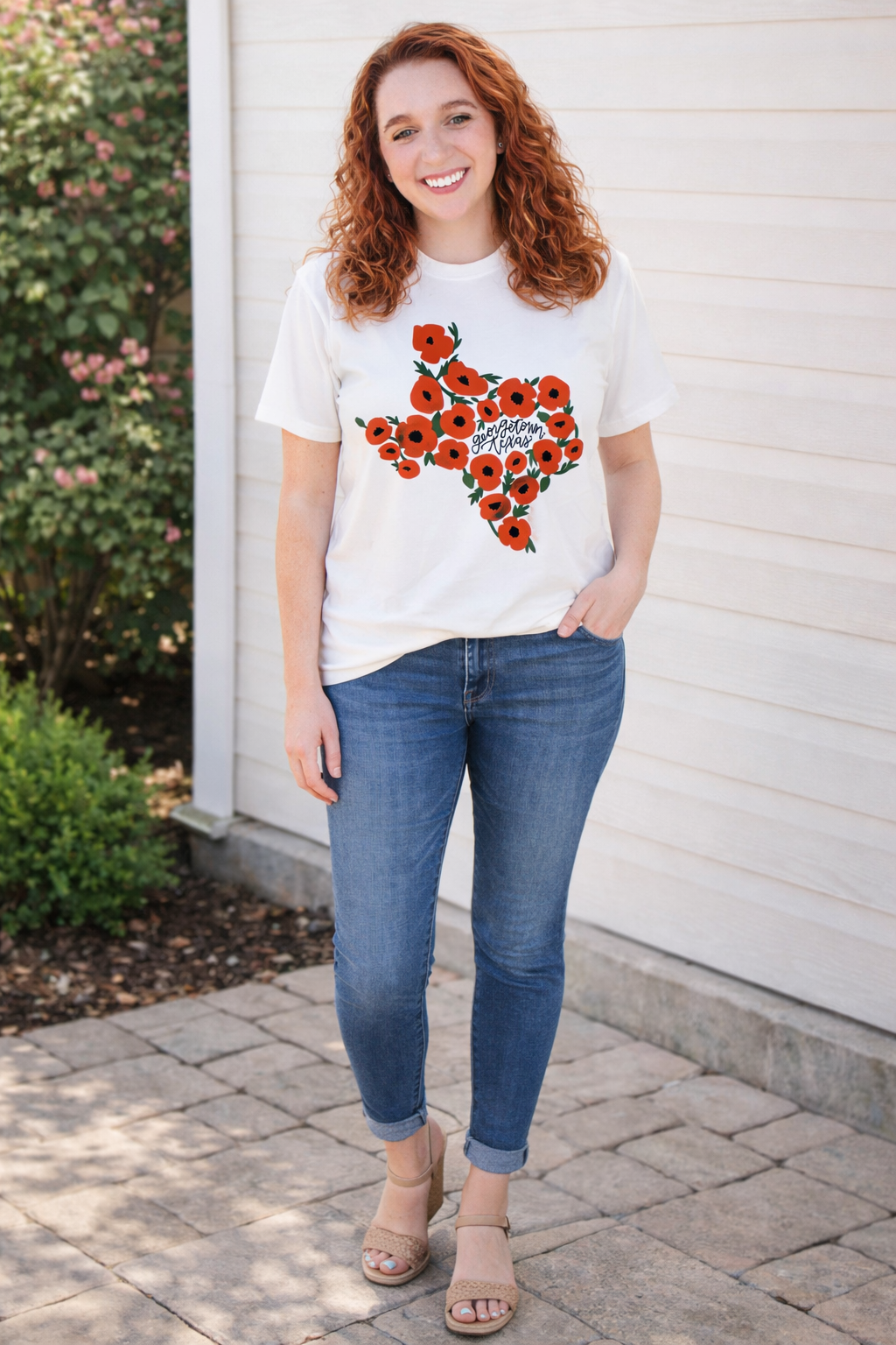 Georgetown TX Poppy Tshirt