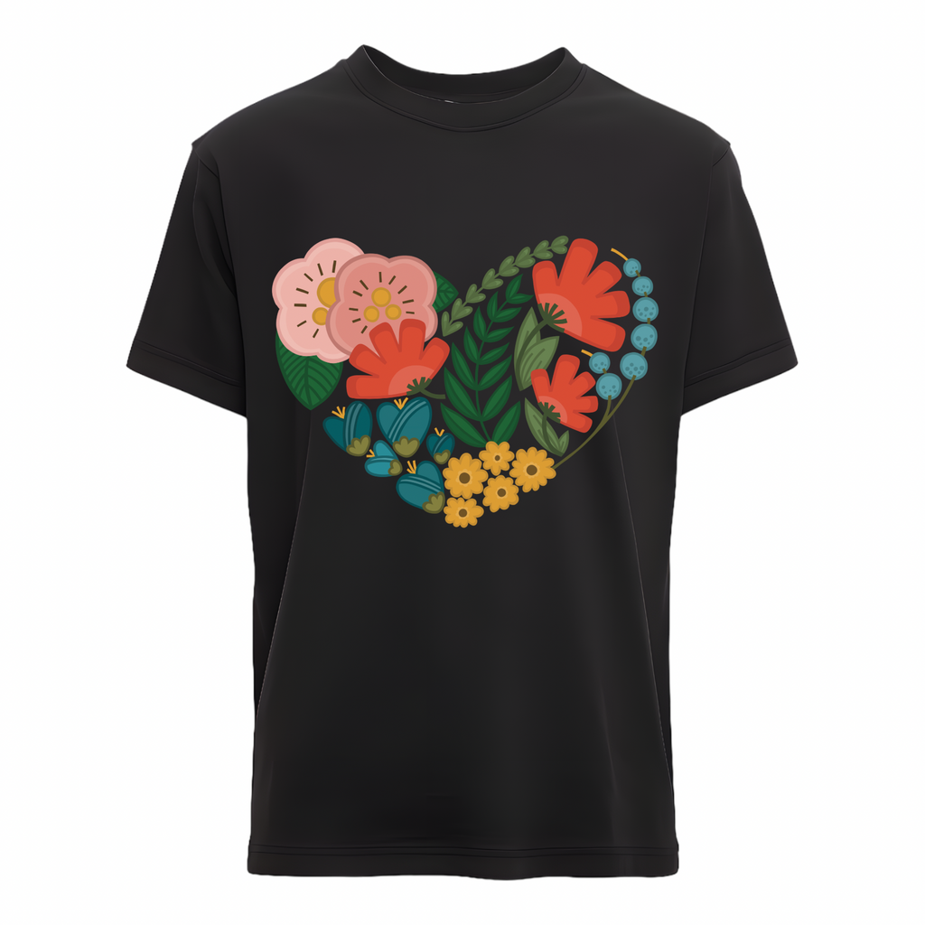 Floral Heart Tshirt