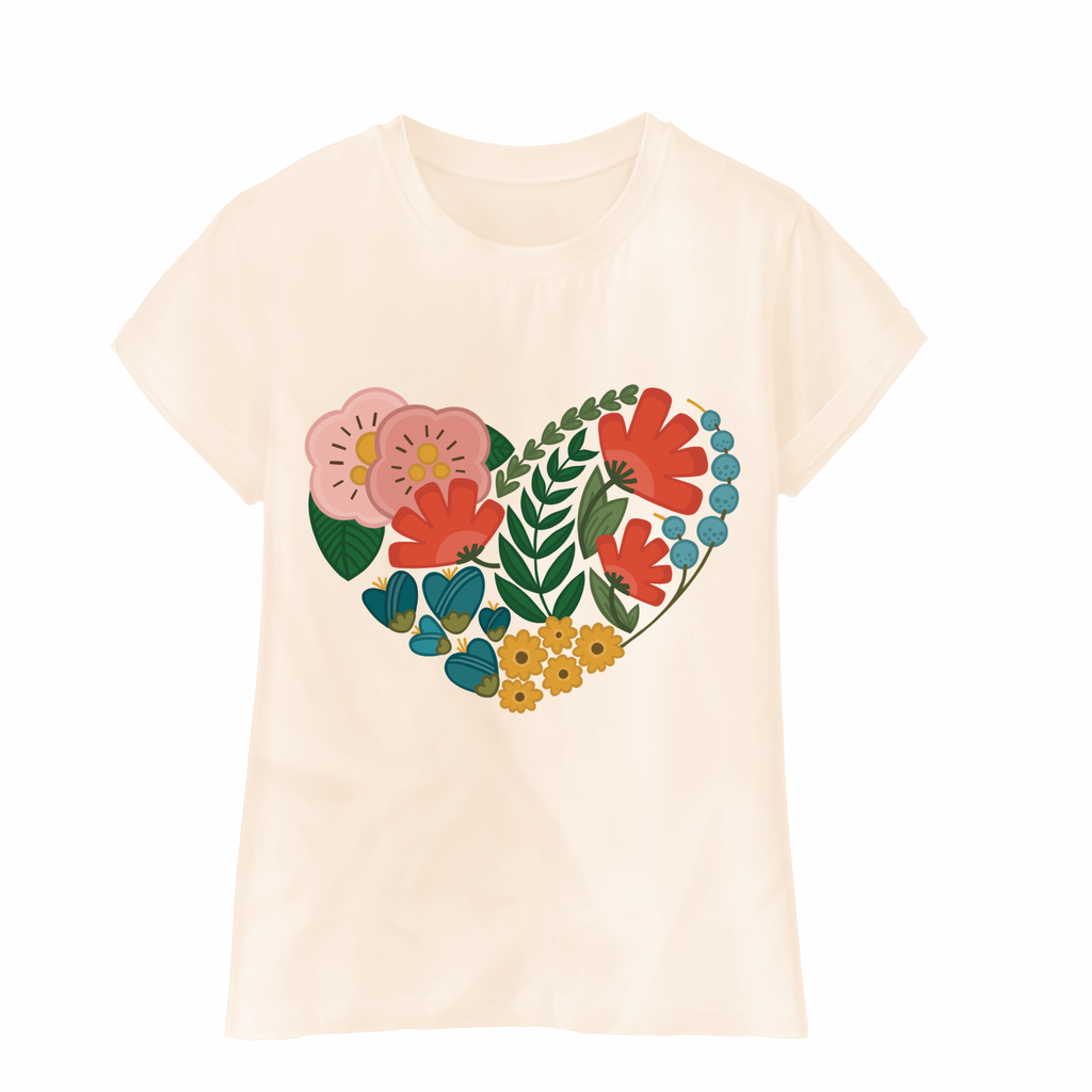 Floral Heart Tshirt