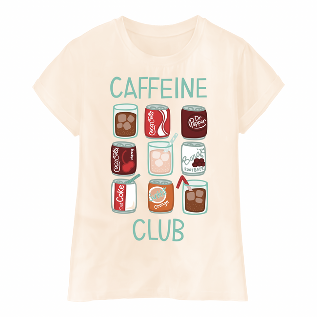 Caffeine Club Tshirt- (adult) Main Image