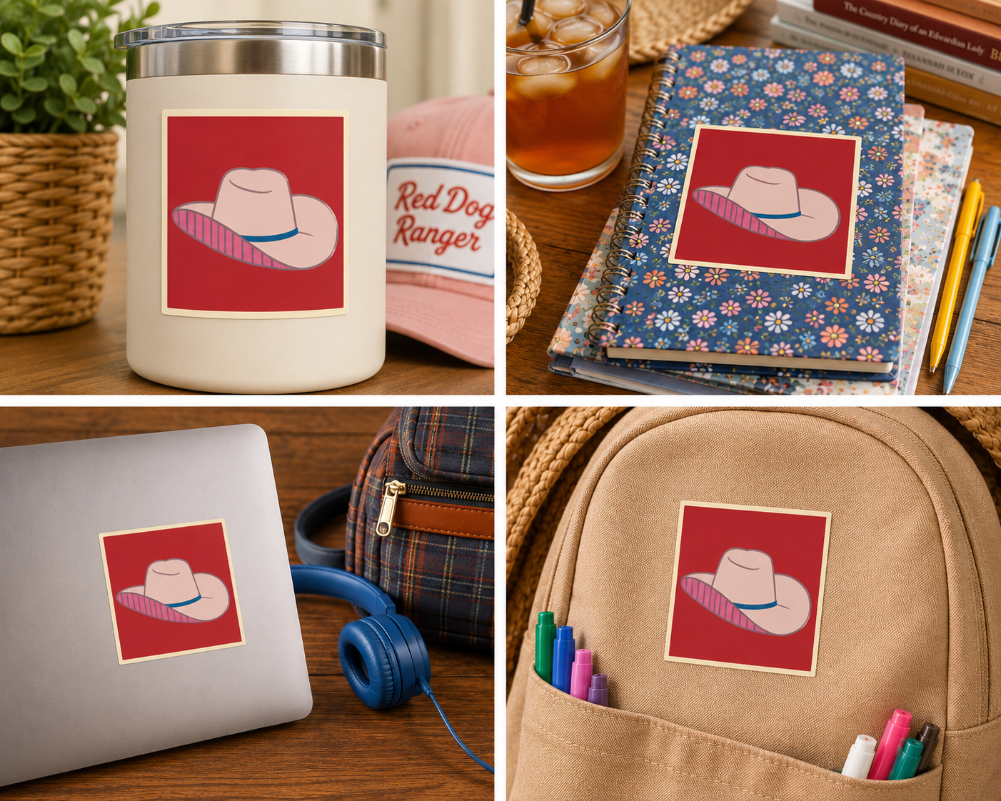 Cowgirl Hat Sticker