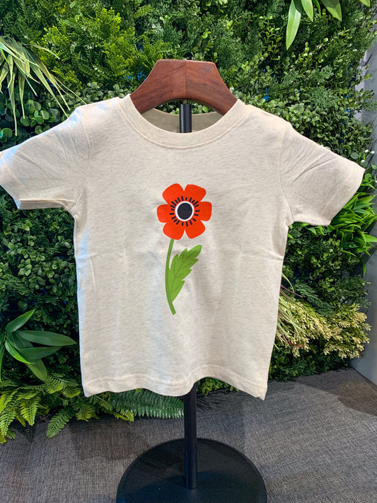 Poppy Single Stem Tshirt