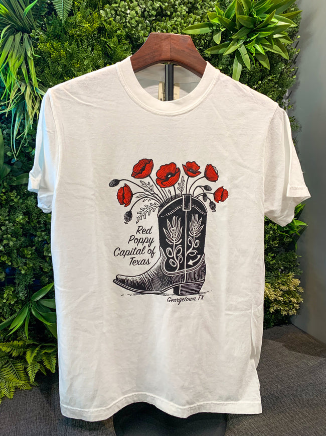 Poppy Cowboy Boot Tshirt Main Image
