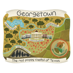 Map of Georgetown TX Tshirt